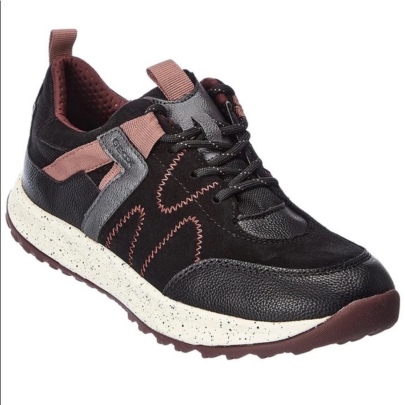 Geox Shoes - Geox Delray Suede and Mesh Sneaker with Breathable Sole Technology